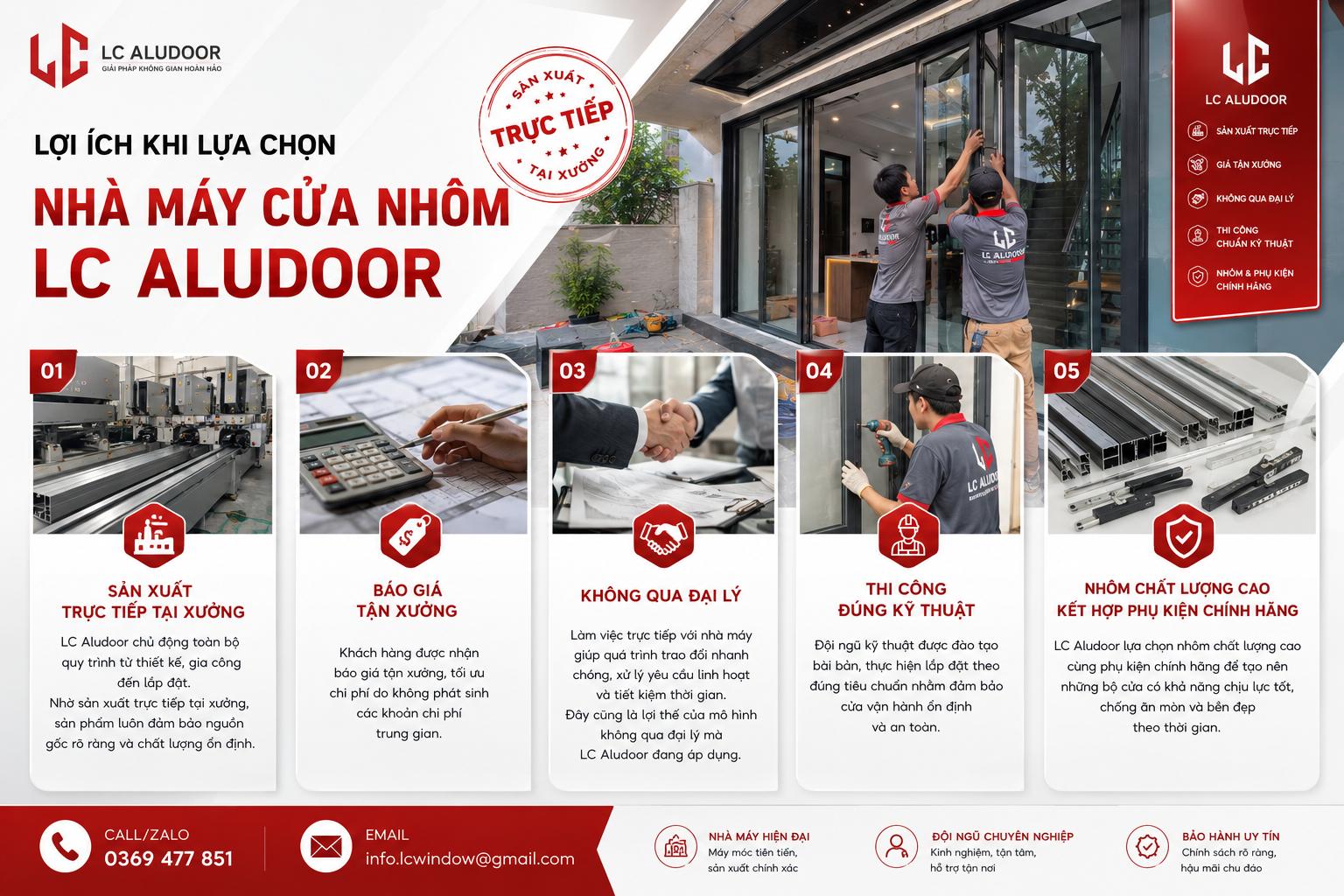 kiểm định chất lượng cửa nhôm