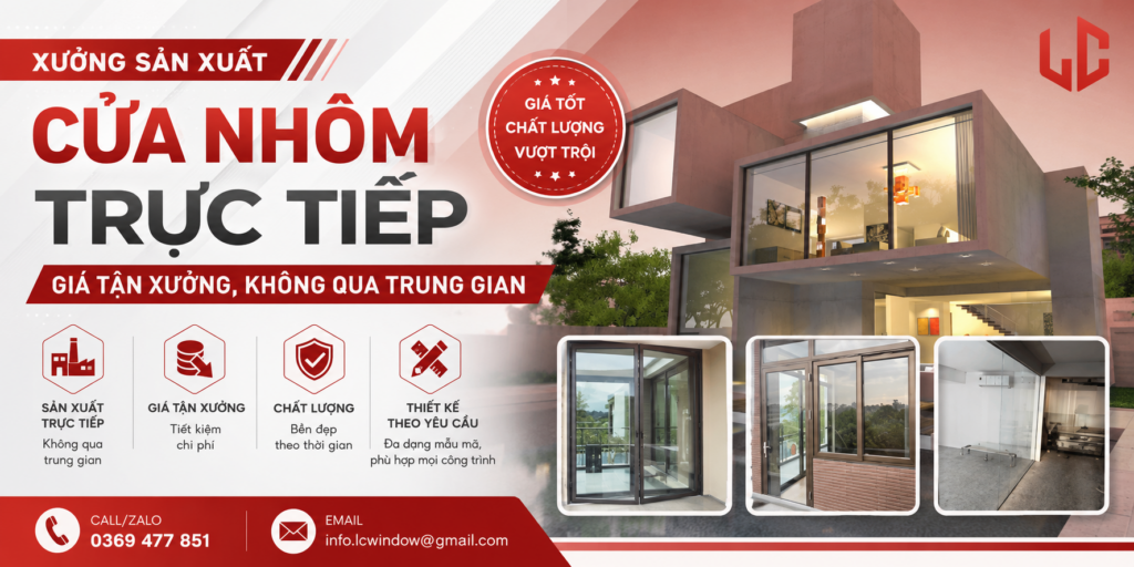 xưởng sản xuất cửa nhôm