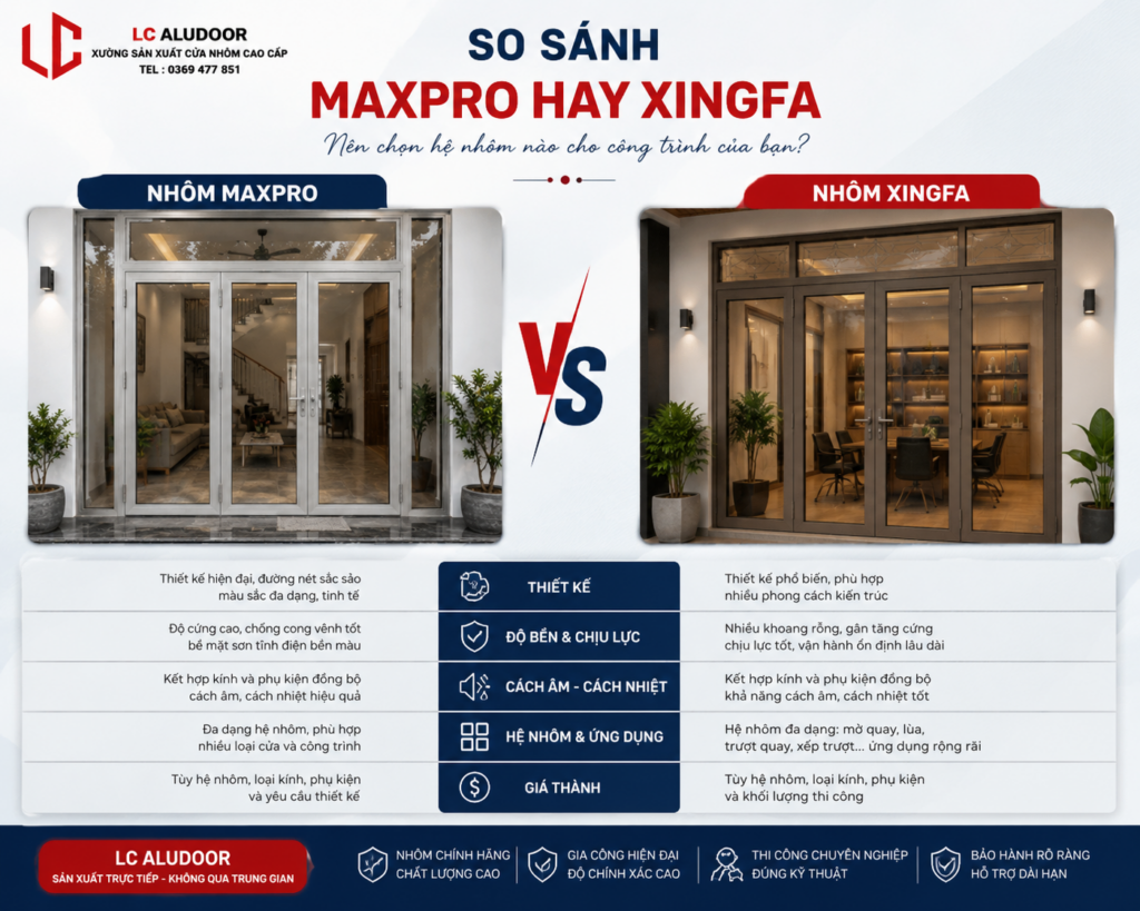 Maxpro hay Xingfa
