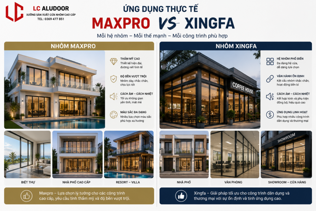 nhôm hệ cao cấp