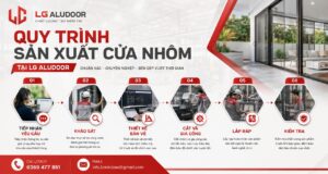 quy trình sản xuất cửa nhôm